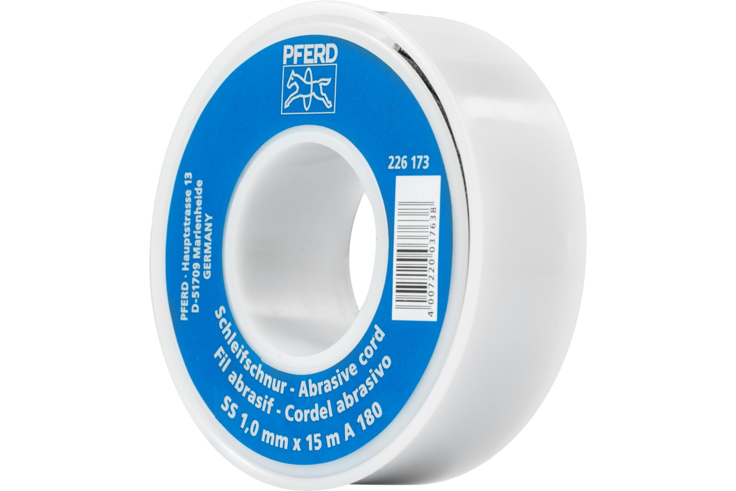 Cuerda abrasiva de corindón SS Ø 1,0 mmx15 m A180 para fabricación de herramientas y moldes