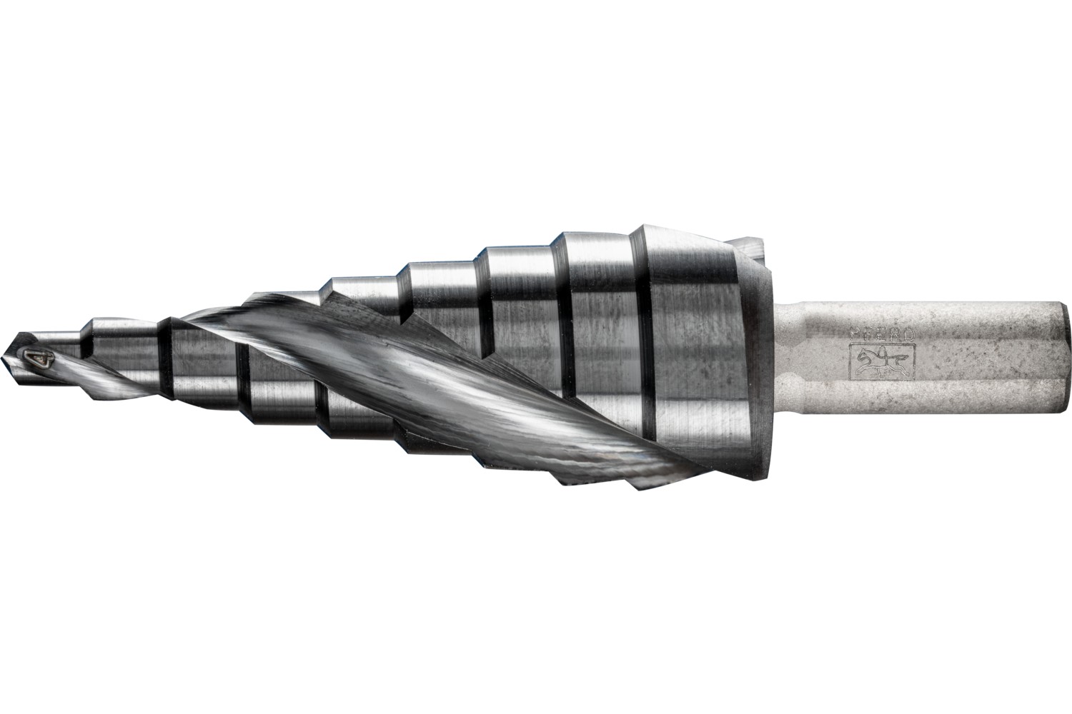 Broca escalonada HSS 9 etapas de perforación Ø 4-20 mm vástago triangular Ø 8 mm revestimiento HICOAT