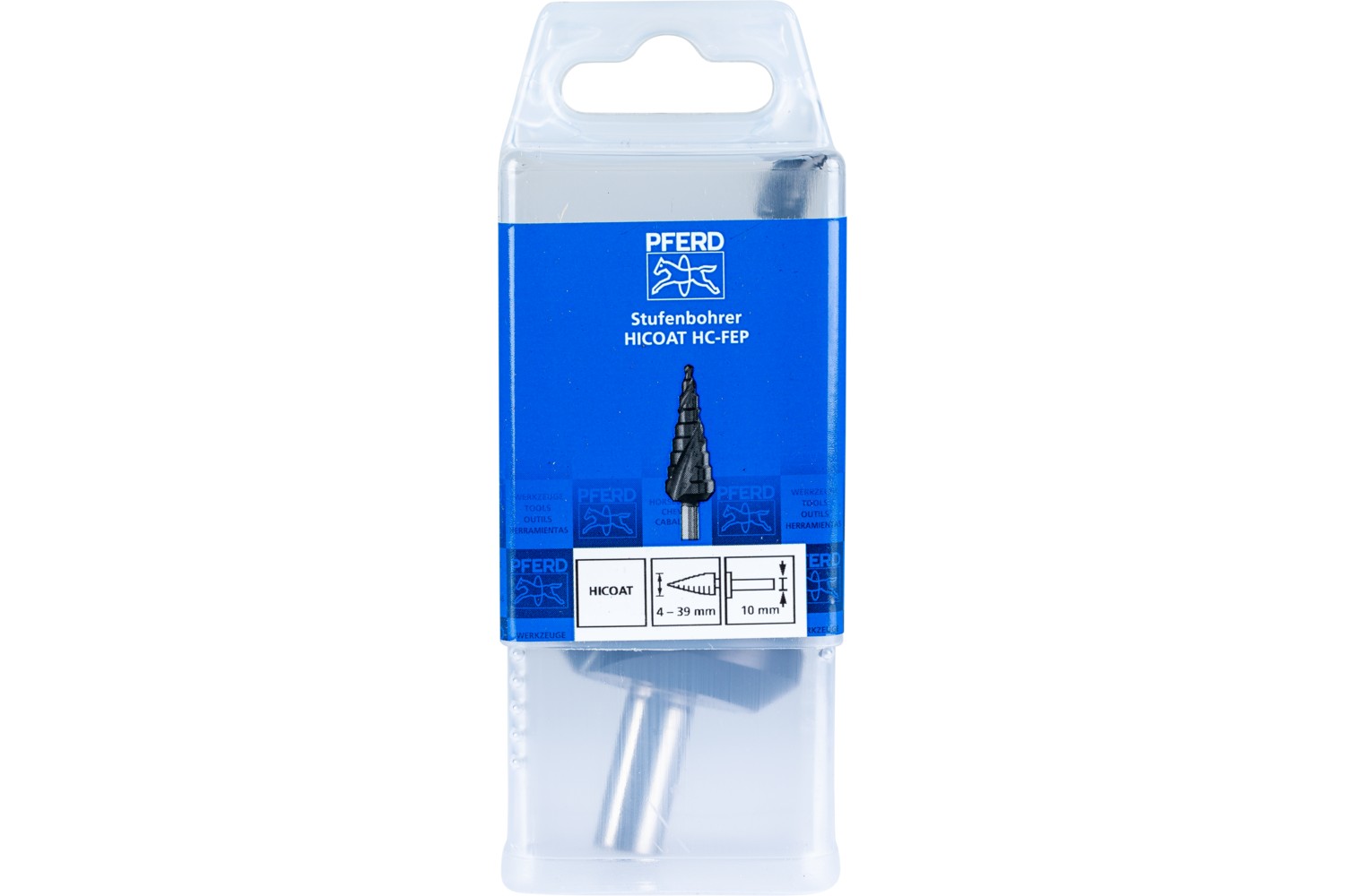 Broca escalonada HSS 13 etapas de perforación Ø 4-39 mm vástago triangular Ø 10 mm revestimiento HICOAT