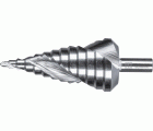 Broca escalonada HSSE Co5, 13 etapas de perforación Ø 4-39 mm, vástago triangular Ø 10 mm