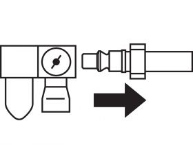 Amoladora recta neumática PGAS 1/600 60.000 r.p.m./110 vatios