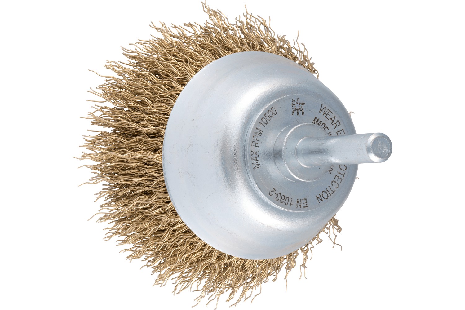 Carda vaso sin trenzar con mango, Alambre de acero (LIT ST)