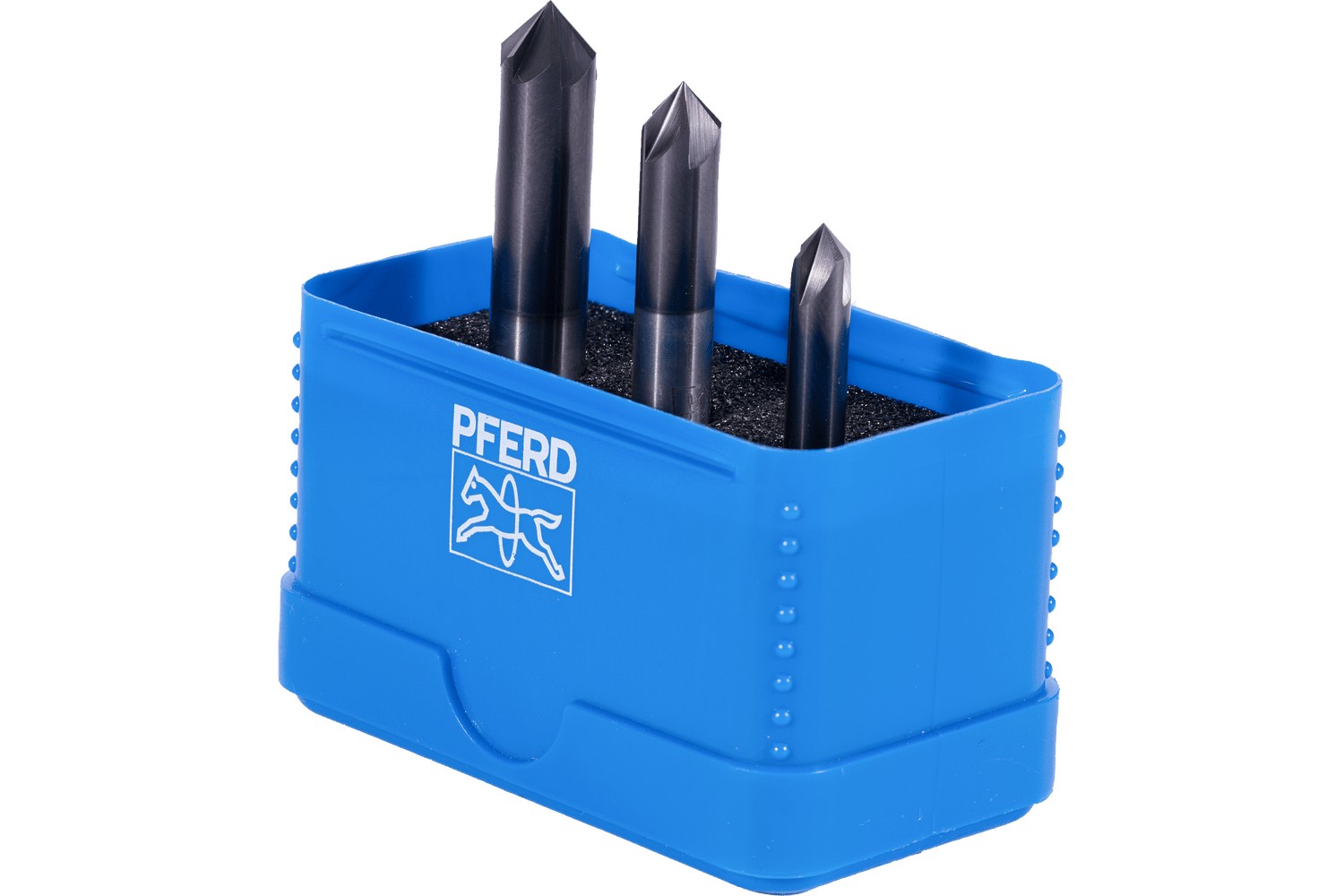 Set de fresas para desbarbar SCM, 3 piezas, ø 6/8/10 mm 90°, mango HB Universal Line, achaflanado y desbarbado