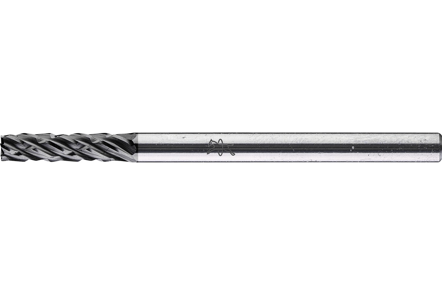 Fresa de metal duro de alto rendimiento ALLROUND forma cilíndrica ZYAS dentado frontal Ø03x13mm, mango Ø3mm, recubrimiento HICOAT p/ acero