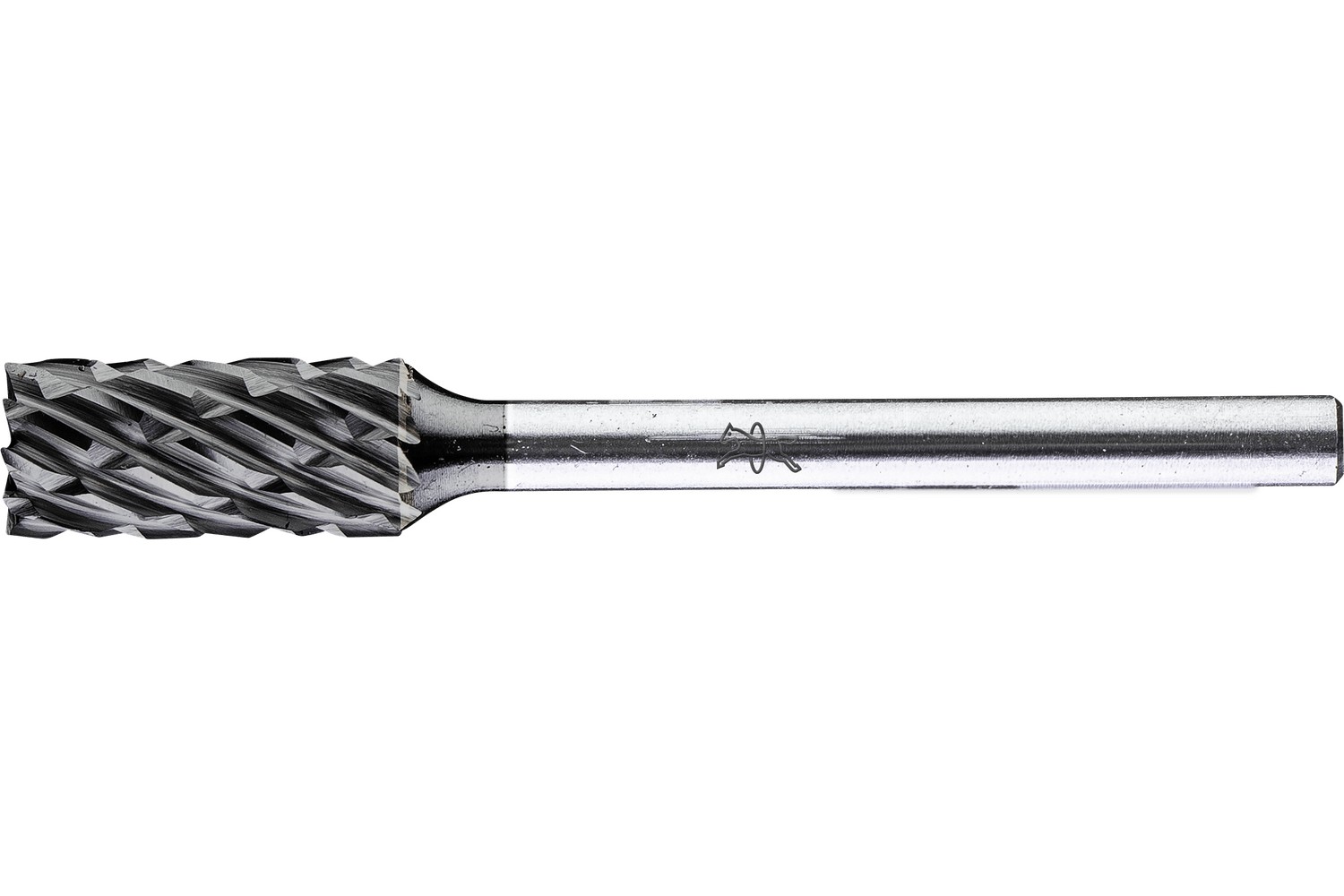 Fresa de metal duro de alto rendimiento ALLROUND forma cilíndrica ZYAS dentado frontal Ø06x13mm, mango Ø3mm, recubrimiento HICOAT p/ acero