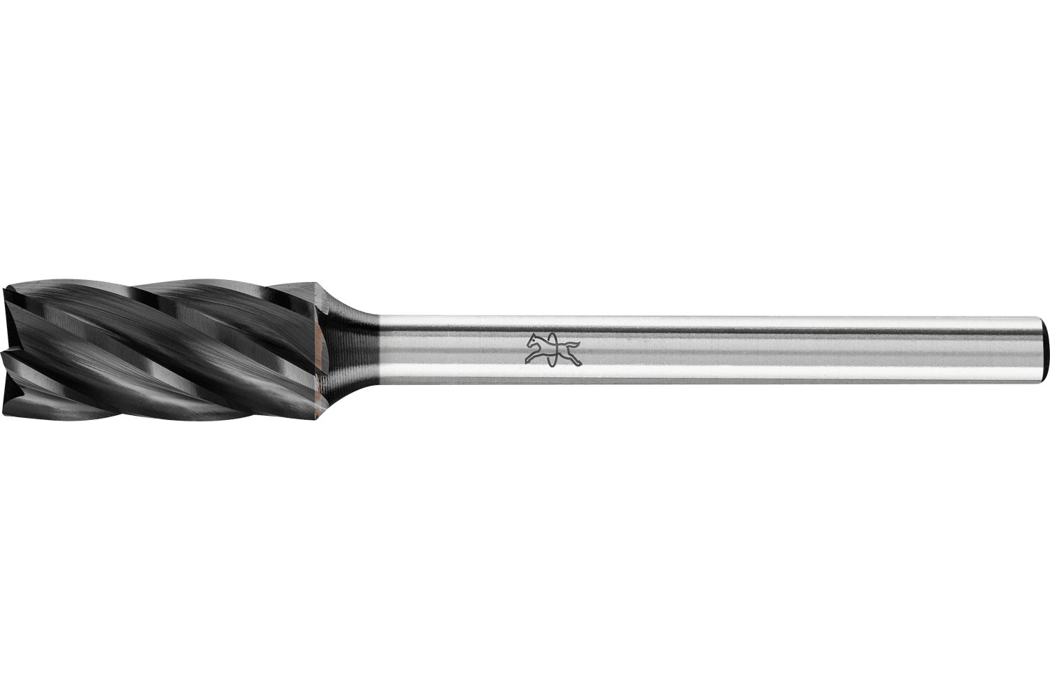 Fresa de met. duro alto rendim. ALU cilíndr. ZYAS dentado frontal Ø06x13mm, mango Ø3mm, recubr. HICOAT para aluminio/metales no férricos