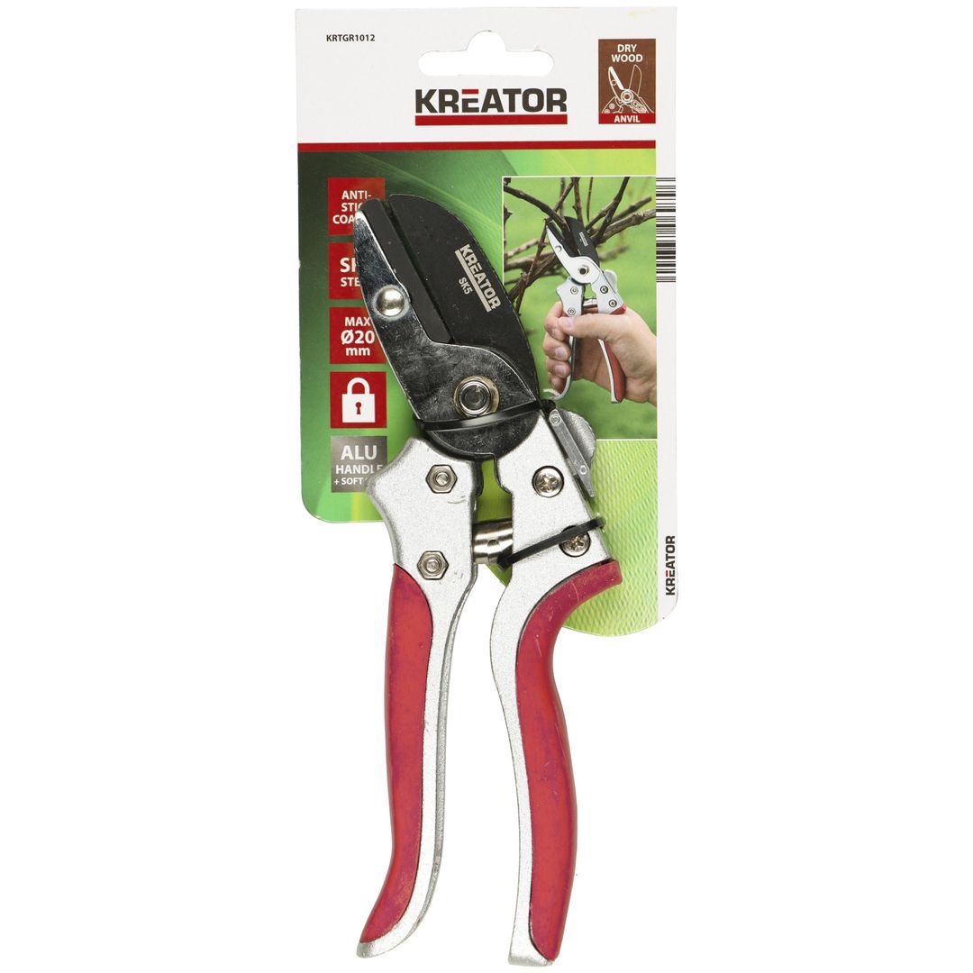 KRTGR1012 Tijera de poda yunque, acero sk5