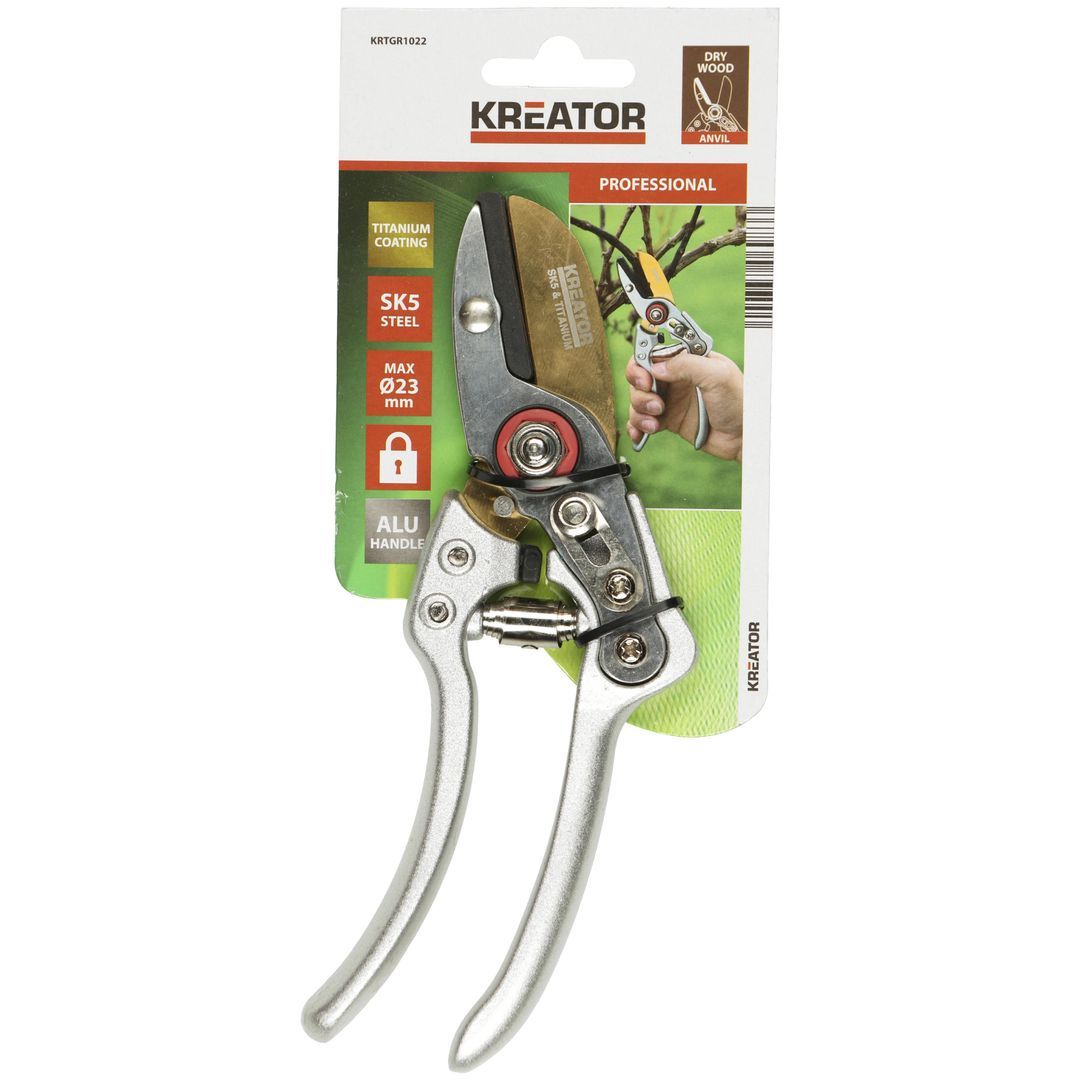 KRTGR1022 Tijera de poda yunque, titanio