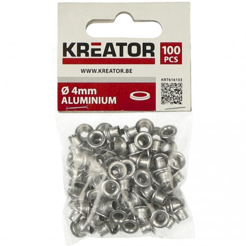 KRT616103 Ojal Ø 4mm aluminio - 100 uds.