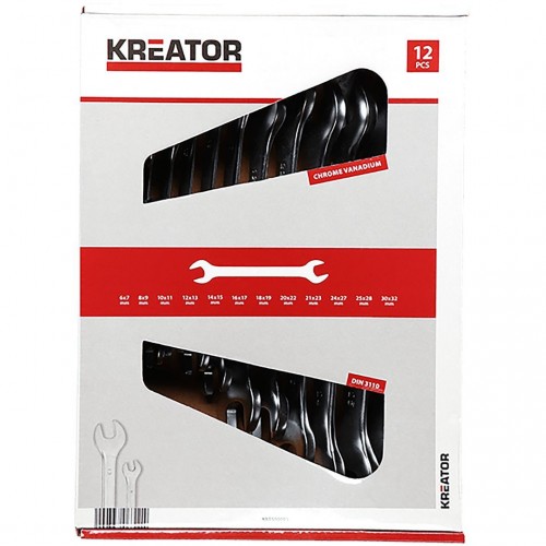 KRT500003 Set llaves  6-32mm dble abierto 12pcs