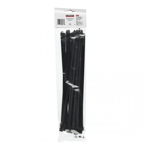 KRT556012 Bridas para cables negro 7,6x300mm 25pcs