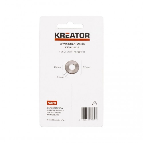 KRT001001A Rueda de corte para cortador de azulejos Ø 15mm
