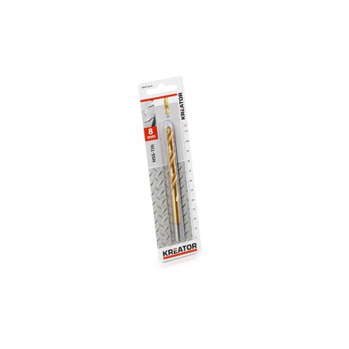 KRT010218 Broca metal hss-tin Ø 8x117mm