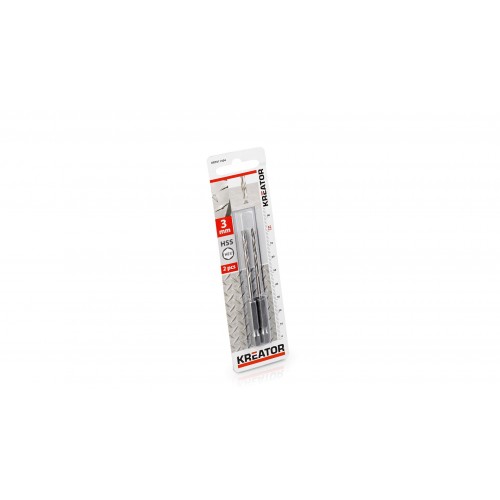 KRT011304 Brocas-metal hss hex Ø 3x82mm - 2 pza.
