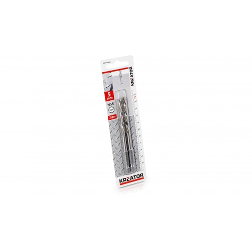 KRT011306 Brocas-metal hss hex Ø 5x107mm - 2 pcs