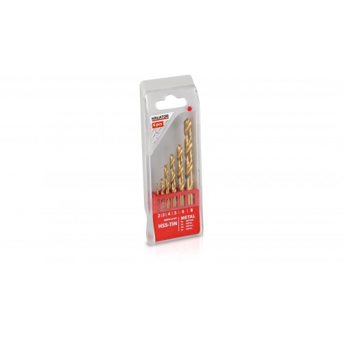 KRT012101 Brocas hss-tin Ø 2-3-4-5-6-8mm 6pcs