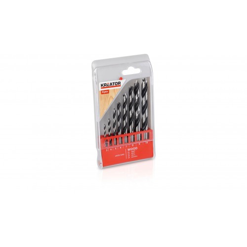 KRT012302 Juegos de brocas para madera Ø 3-10mm 8pcs