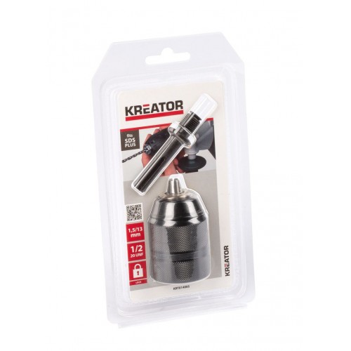 KRT014005 Mandril sin llave con bloqueo + adaptador SDS Ø 1,5-13mm