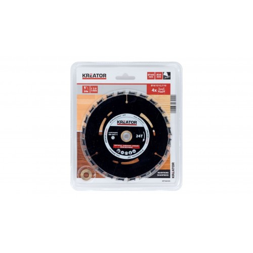 KRT020303 Hoja de sierra circular Ø 160x20x2,0mm 24T