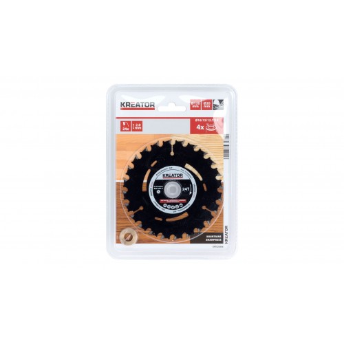 KRT020306 Hoja de sierra circular Ø 120x20x2,0mm 24T