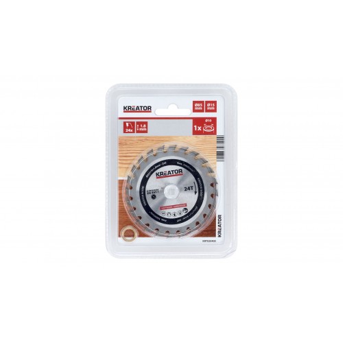 KRT020400 Hoja de sierra circular Ø 85x15x1,8mm 24T