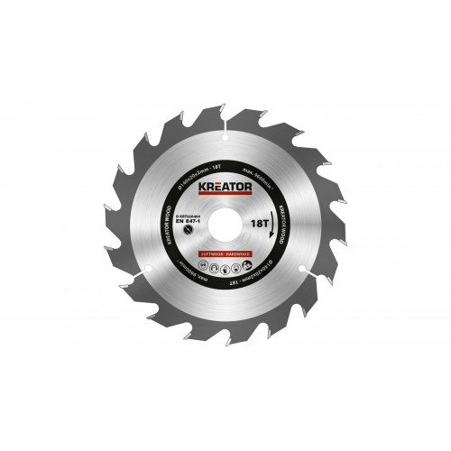 KRT020404 Hoja de sierra circular Ø 140x20x2,0mm 18T