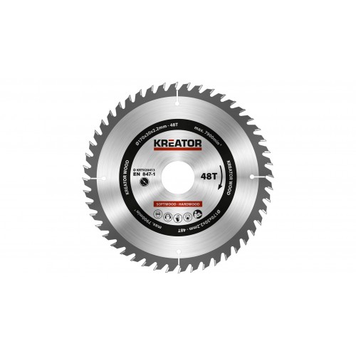 KRT020413 Hoja de sierra circular Ø 170x30x2,2mm 48T