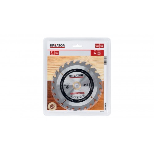 KRT020414 Hoja de sierra circular Ø 185x30x2,2mm 24T