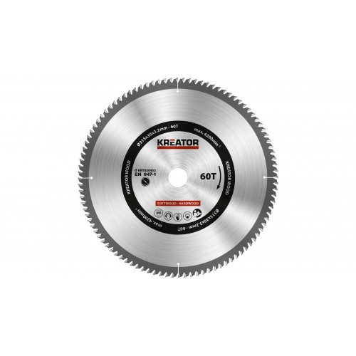 KRT020432 Hoja de sierra circular Ø 315x30x3,2mm 60T