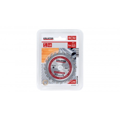 KRT020500 Hoja de sierra circular Ø 85x15x1,8mm 24T