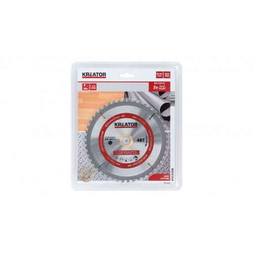 KRT020503 Hoja de sierra circular Ø 185x30x2,2mm 48T