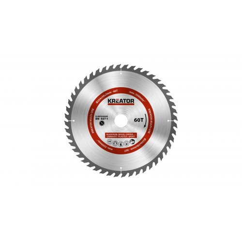 KRT020505 Hoja de sierra circular Ø 254x30x3,0mm 60T