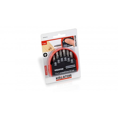 KRT064150 Puntas de destornillador CR-V PZ 7pcs