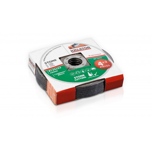 KRT070220 Disco de corte piedra Ø 125 3,2mm 6pcs