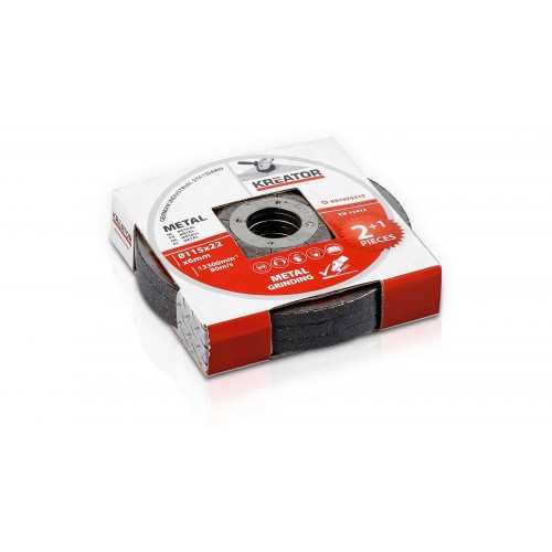 KRT070310 Discos de corte y desbarbado metal Ø 115 6mm 3pcs