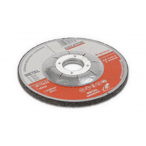 KRT070310 Discos de corte y desbarbado metal Ø 115 6mm 3pcs