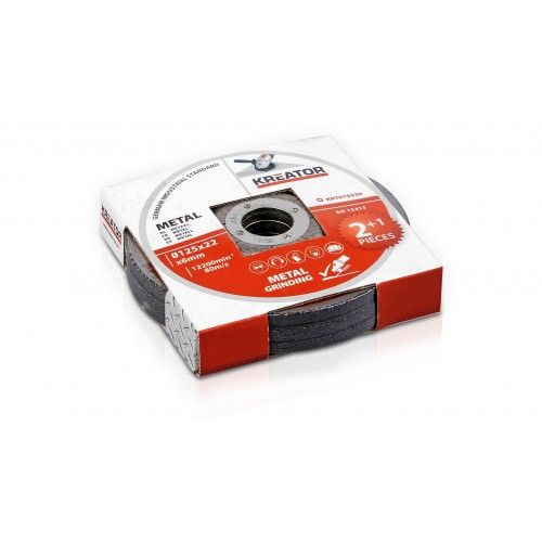 KRT070320 Discos de corte y desbarbado metal Ø 125 6mm 3pcs