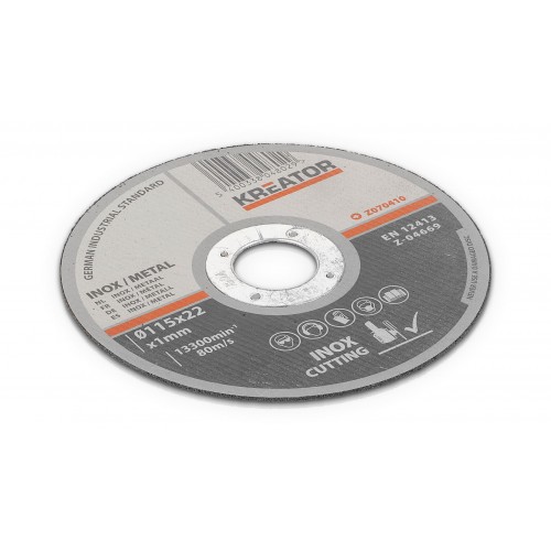 KRT070410 Disco de corte metal-inox Ø 115 1,2mm 6pcs