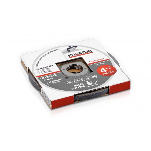 KRT070420 Disco de corte metal-inox Ø 125 1,2mm 6pcs