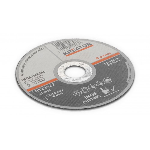 KRT070420 Disco de corte metal-inox Ø 125 1,2mm 6pcs