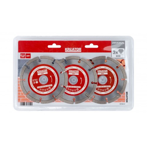 KRT080101 Disco de diamante eco Ø125mm 3pz