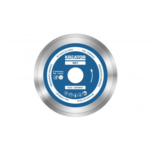 KRT080200 Disco de diamante eco Ø115mm 3mm mojado 3pz