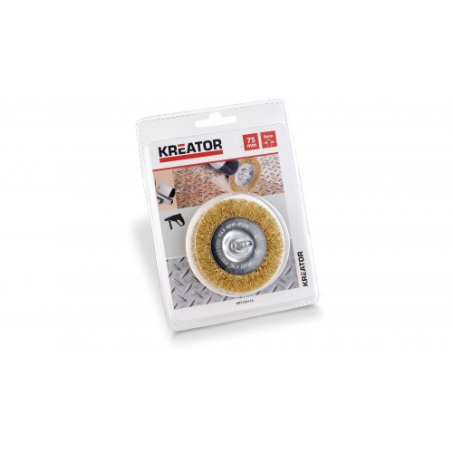KRT150110 Cepillo de disco Ø 75 cobrizo