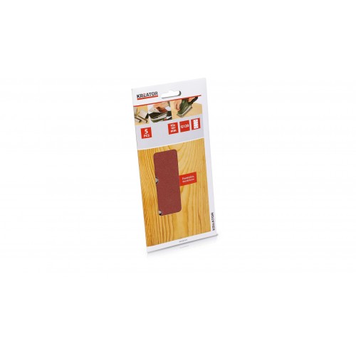 KRT201507 Papel de lija rectangular 93x187mm g120 5pcs