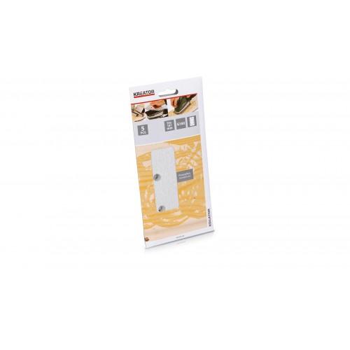 KRT201558 Papel de lija rectangular 93x187mm g180 5pcs