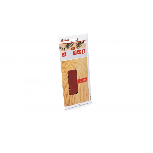 KRT202507 Papel de lija rectangular 93x240mm b g120 5pcs