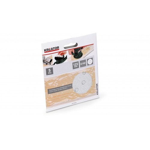 KRT230558 Papel de lija circular Ø 125 pintura g180 5pcs