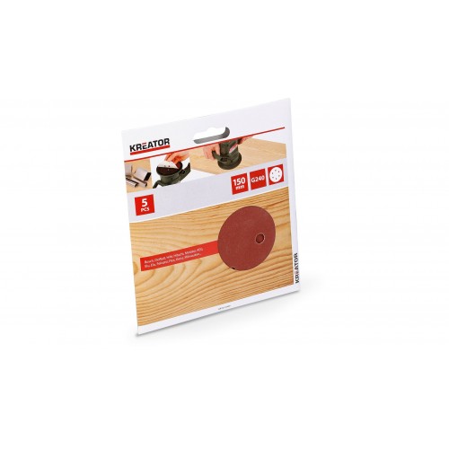 KRT231009 Papel de lija circular Ø 150mm g240 5pcs