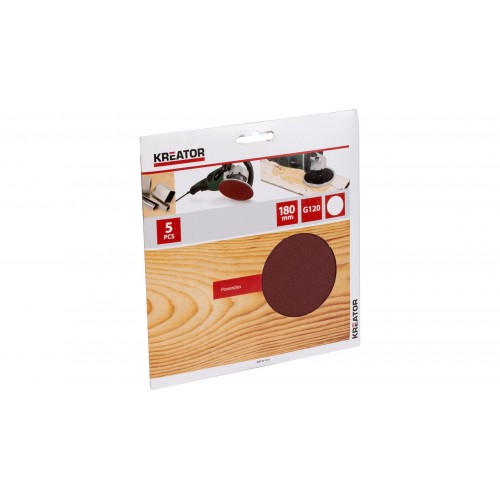 KRT231557 Papel de lija pulidora angular Ø 180mm g120 5pcs