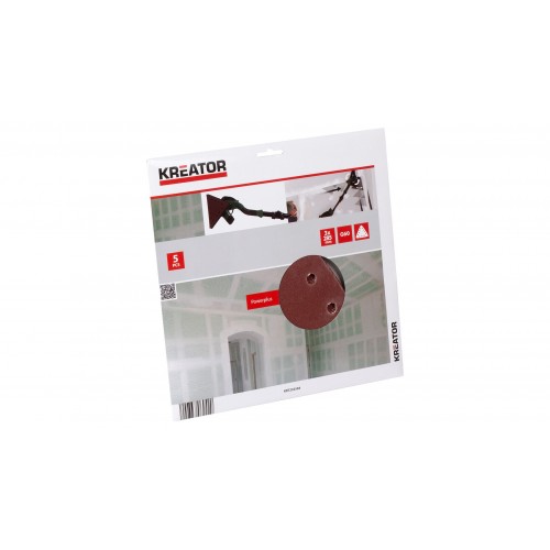 KRT232504 Papel de lija cartón yeso triang. 3x285mm - g60 5pcs